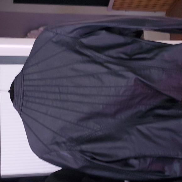 MBJ Black Vegan Leather Moto Jacket - Picture 3 of 6